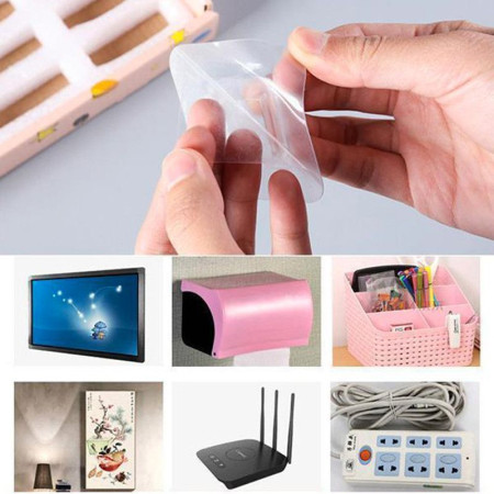 ACCROCH'TOUT - Pack de 10 Supports Adhésifs Multi Surfaces