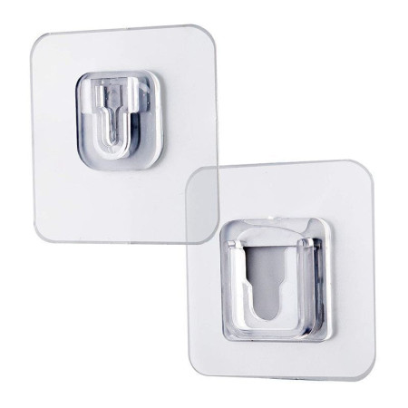 ACCROCH'TOUT - Pack de 10 Supports Adhésifs Multi Surfaces