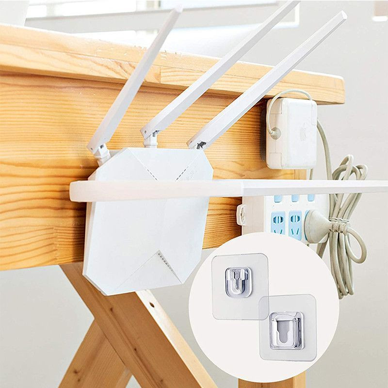 ACCROCH'TOUT - Pack de 10 Supports Adhésifs Multi Surfaces