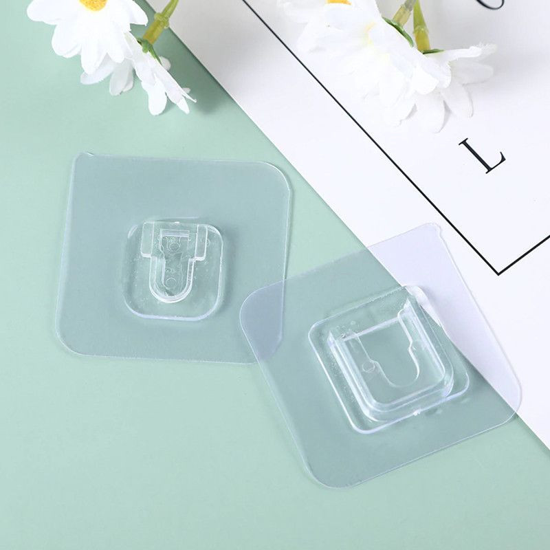 ACCROCH'TOUT - Pack de 10 Supports Adhésifs Multi Surfaces
