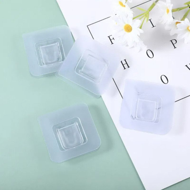 ACCROCH'TOUT - Pack de 10 Supports Adhésifs Multi Surfaces