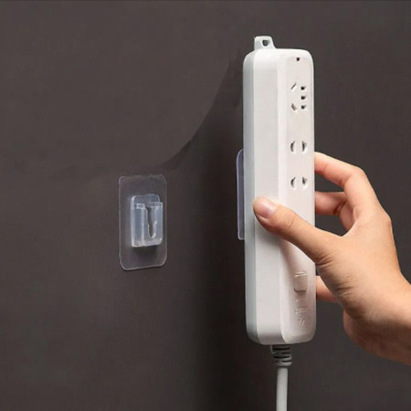 ACCROCH'TOUT - Pack de 10 Supports Adhésifs Multi Surfaces