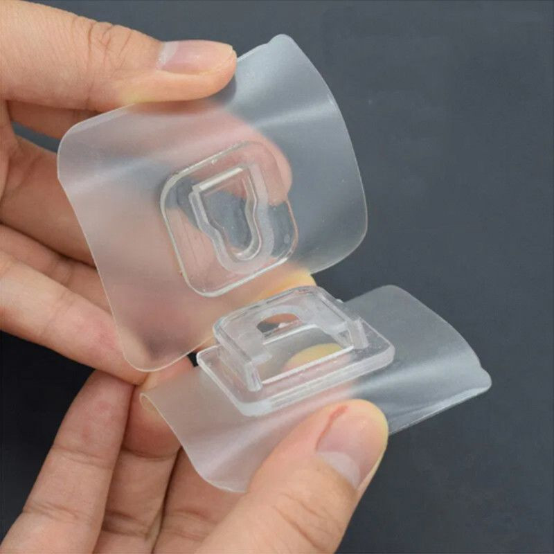 ACCROCH'TOUT - Pack de 10 Supports Adhésifs Multi Surfaces