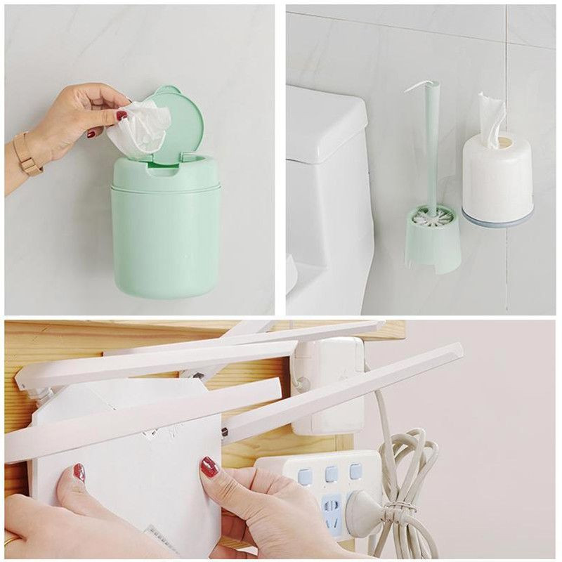 ACCROCH'TOUT - Pack de 10 Supports Adhésifs Multi Surfaces