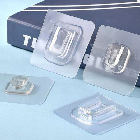 ACCROCH'TOUT - Pack de 10 Supports Adhésifs Multi Surfaces