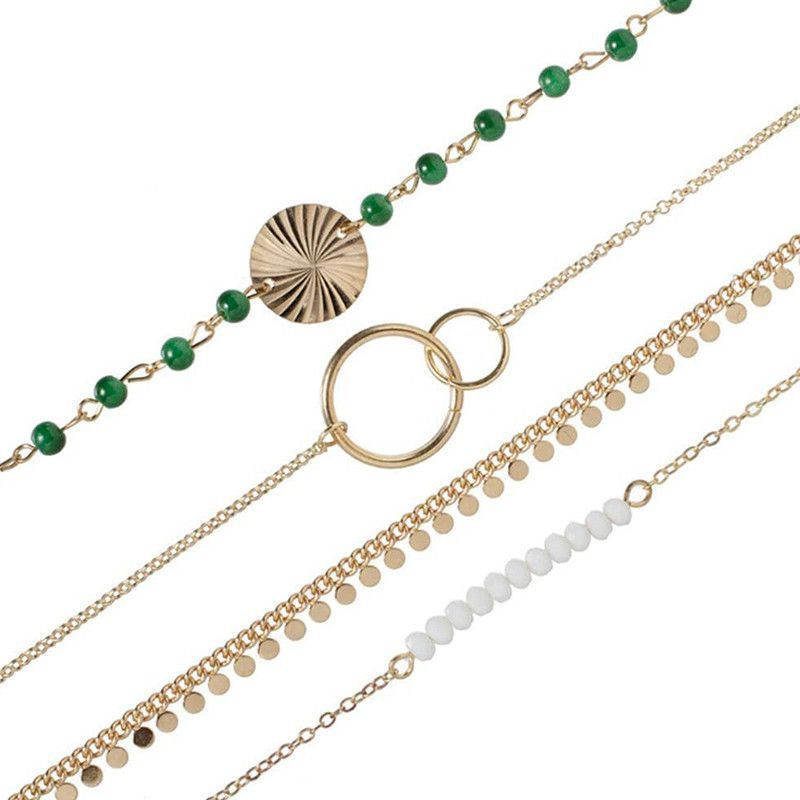 MILEY : Ensemble de 4 Bracelets Bohème Chic