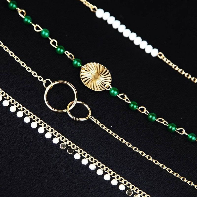 MILEY : Ensemble de 4 Bracelets Bohème Chic