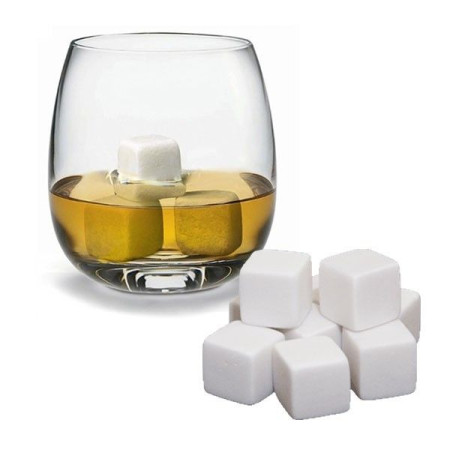 Pierres À Whisky White Edition - Glaçons En Pierre Pour Rafraichir Sans Diluer Champagne Pastis Vodka Gin 