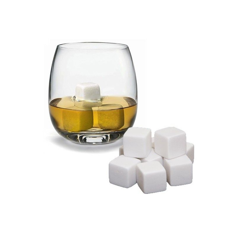 Pierres À Whisky White Edition - Glaçons En Pierre Pour Rafraichir Sans Diluer Champagne Pastis Vodka Gin 