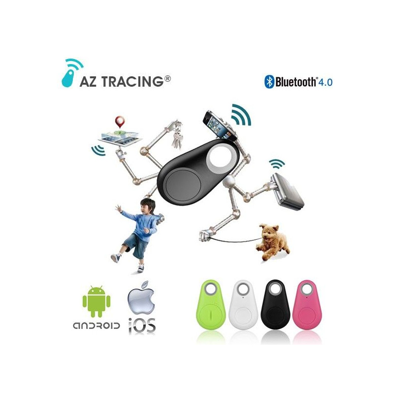Porte-Clés Connecté Traceur Bluetooth Universel Anti-Perte Smartphone AZ TRACING