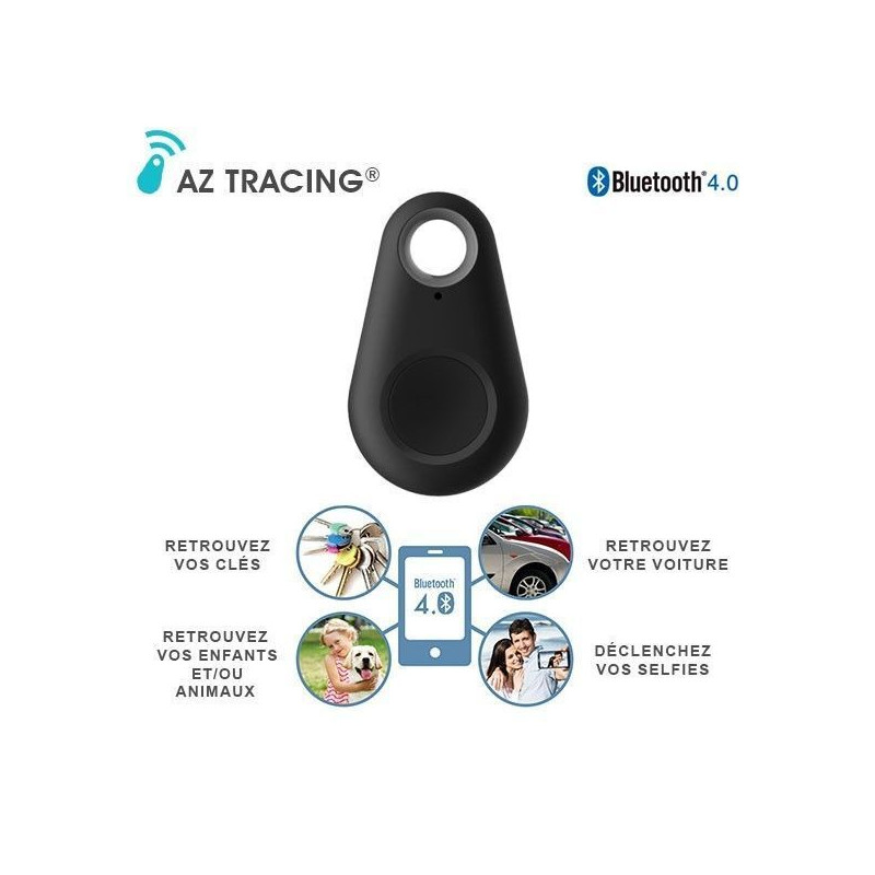 Porte-Clés Connecté Traceur Bluetooth Universel Anti-Perte Smartphone AZ TRACING