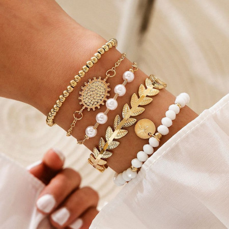 SELENA BRACELET : Ensemble de 5 Bracelets Bohème Chic