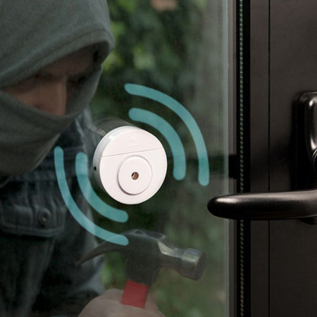 GLASS ALARM : Système d'Alarme avec Détecteur de Bris de Verre et de Mouvement