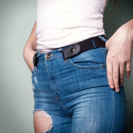 RELAX CEINTURE : Ceinture Élastique Sans Boucle avec Fermoir à Pression
