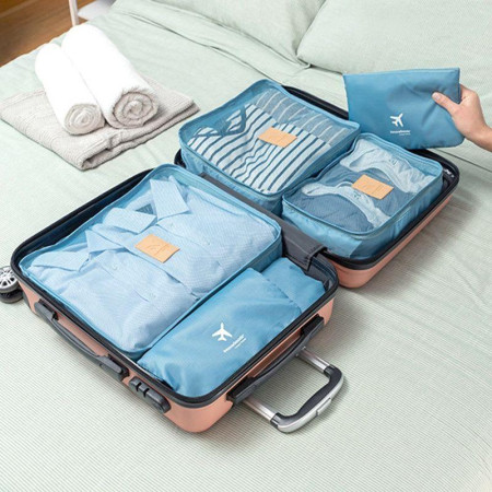 LUGGAN : Ensemble de 6 Sacs de Rangement pour Bagages