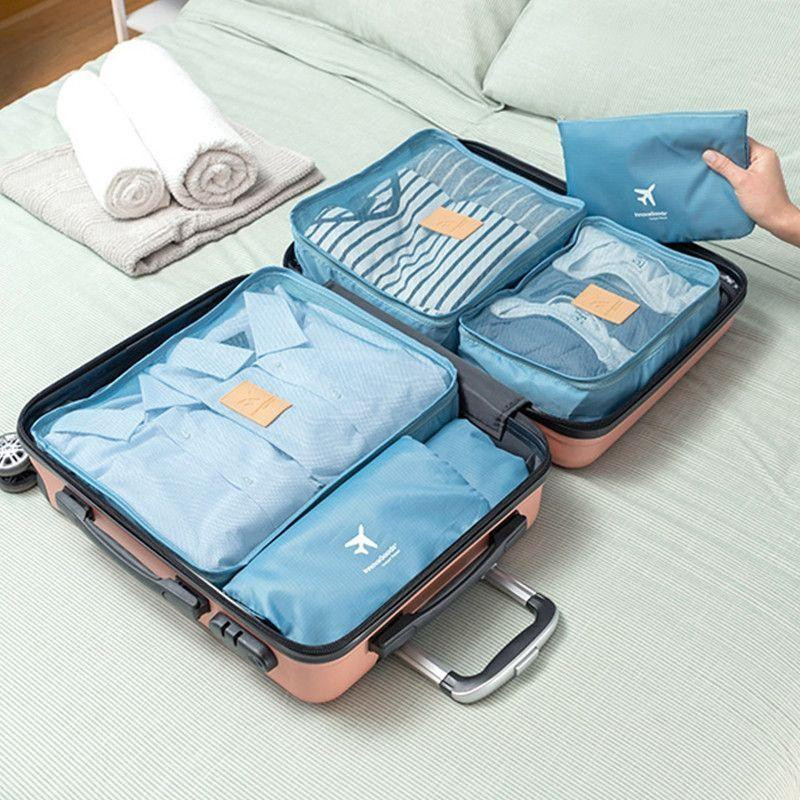 LUGGAN : Ensemble de 6 Sacs de Rangement pour Bagages