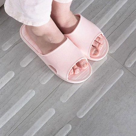 SHOWER SLIDE : Lot de 5 Bandes Antidérapantes Transparentes pour Douche et Baignoire