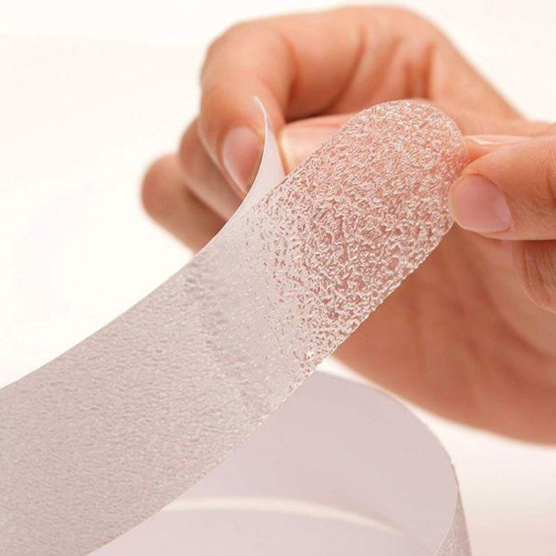 SHOWER SLIDE : Lot de 5 Bandes Antidérapantes Transparentes pour Douche et Baignoire