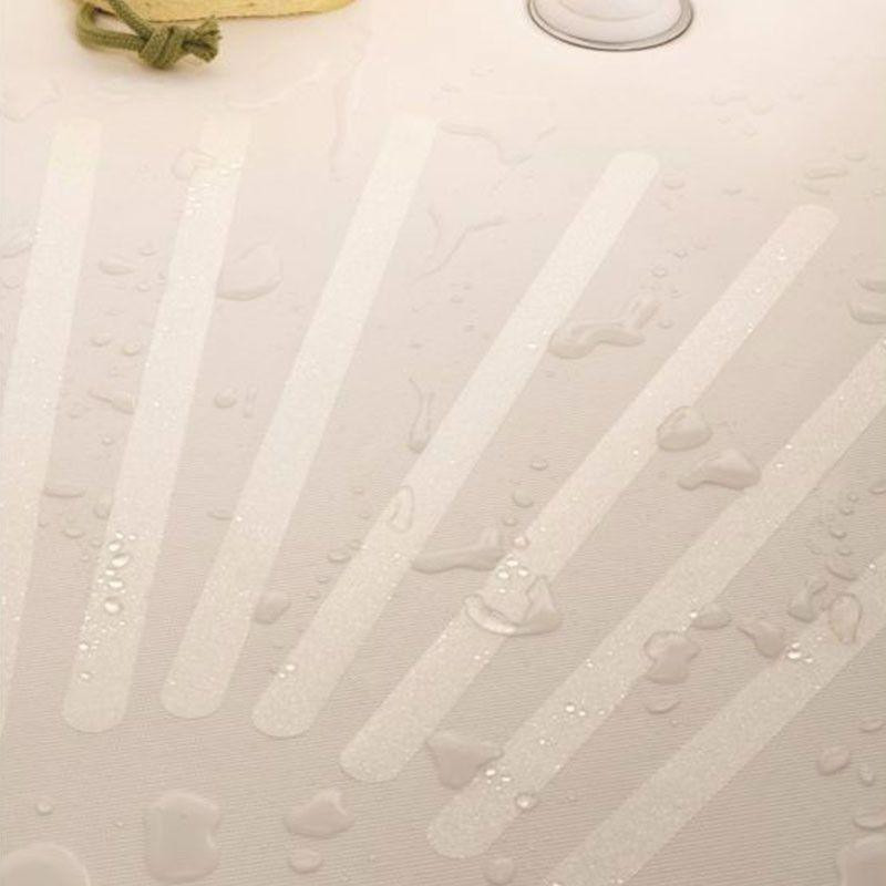 SHOWER SLIDE : Lot de 5 Bandes Antidérapantes Transparentes pour Douche et Baignoire