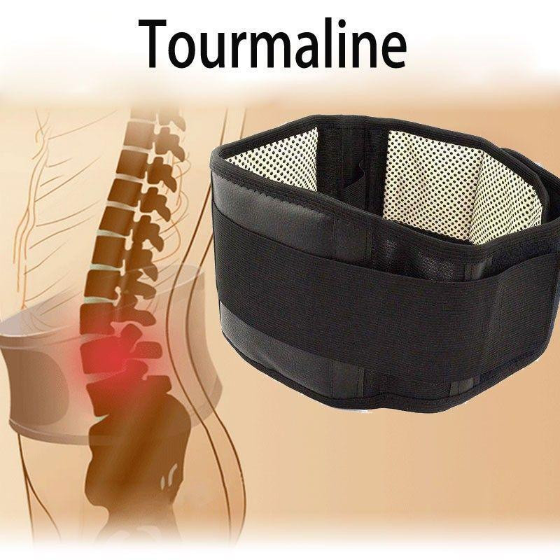 Ceinture Lombaire Réglable Auto-Chauffante Biomagnétique avec Pierre Tourmaline