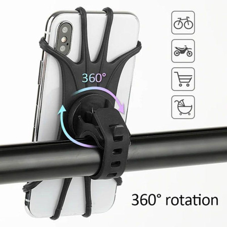 SPIDER PHONE : Support Universel Rotatif pour Smartphone Fixation Vélo