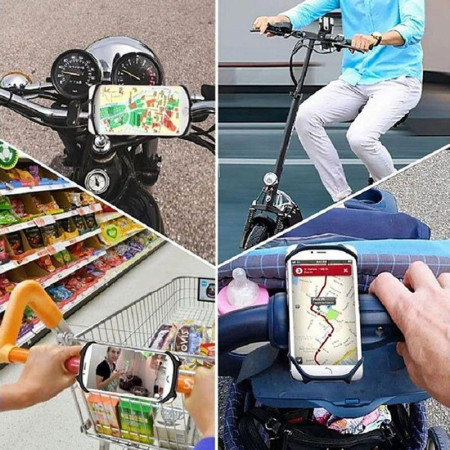 SPIDER PHONE : Support Universel Rotatif pour Smartphone Fixation Vélo