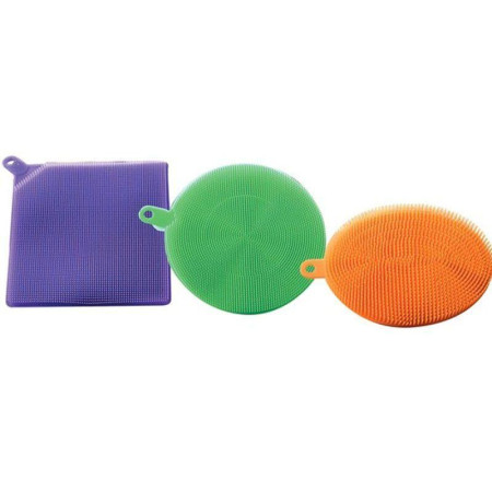 BETTER SPONGE : Pack de 3 Éponges Multi-Usages en Silicone pour Tous Types de Surfaces