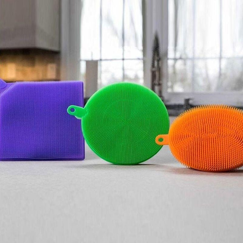 BETTER SPONGE : Pack de 3 Éponges Multi-Usages en Silicone pour Tous Types de Surfaces