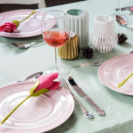 FLOWER NAPKIN : Lot de 4 Porte-Serviettes Créateurs de Fleurs