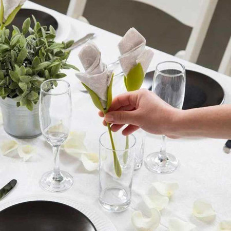 FLOWER NAPKIN : Lot de 4 Porte-Serviettes Créateurs de Fleurs