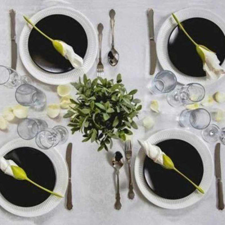 FLOWER NAPKIN : Lot de 4 Porte-Serviettes Créateurs de Fleurs