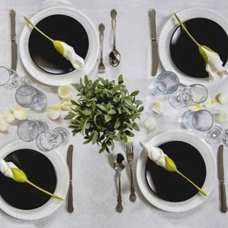 FLOWER NAPKIN : Lot de 4 Porte-Serviettes Créateurs de Fleurs