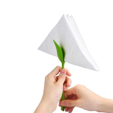 FLOWER NAPKIN : Lot de 4 Porte-Serviettes Créateurs de Fleurs