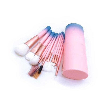 PROFESSIONAL MAKEUP BRUSHES : Set de 12 Pinceaux de Maquillage avec Étui