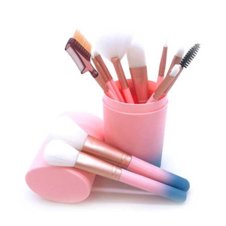 PROFESSIONAL MAKEUP BRUSHES : Set de 12 Pinceaux de Maquillage avec Étui