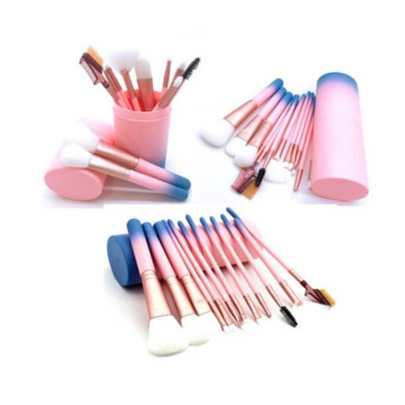 PROFESSIONAL MAKEUP BRUSHES : Set de 12 Pinceaux de Maquillage avec Étui