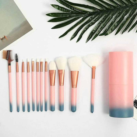 PROFESSIONAL MAKEUP BRUSHES : Set de 12 Pinceaux de Maquillage avec Étui