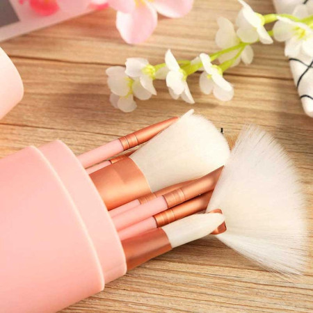 PROFESSIONAL MAKEUP BRUSHES : Set de 12 Pinceaux de Maquillage avec Étui