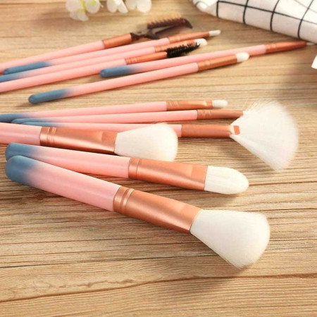 PROFESSIONAL MAKEUP BRUSHES : Set de 12 Pinceaux de Maquillage avec Étui