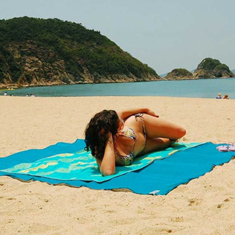 Drap de plage anti-sable