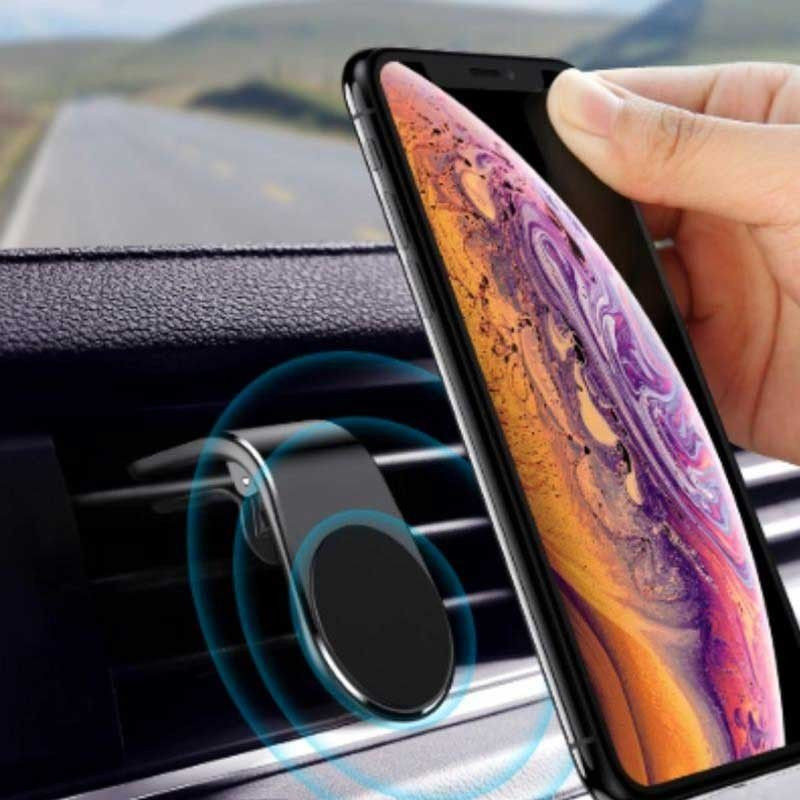 MAGNET MOUNT : Support Magnétique pour Smartphone et GPS avec Fixation Grille d'Aération