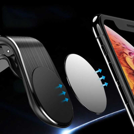 MAGNET MOUNT : Support Magnétique pour Smartphone et GPS avec Fixation Grille d'Aération