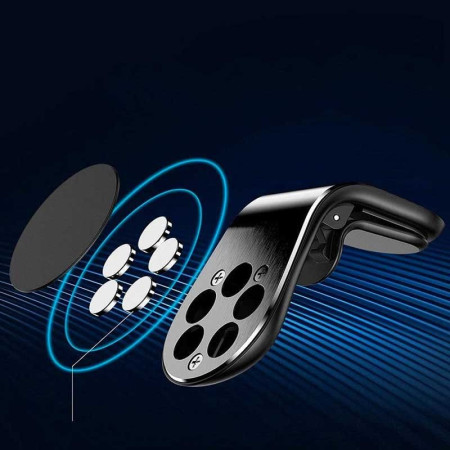MAGNET MOUNT : Support Magnétique pour Smartphone et GPS avec Fixation Grille d'Aération