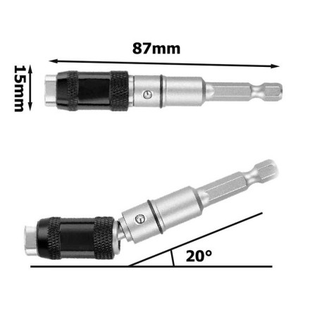 DRILLPRO : Porte-Embout Magnétique Multi-Angle pour Perceuse Visseuse