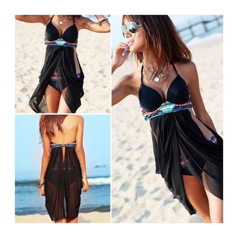 Bikini Chic Maillot de Bain Femme pour Piscine Plage Bronzage Effet Push-Up