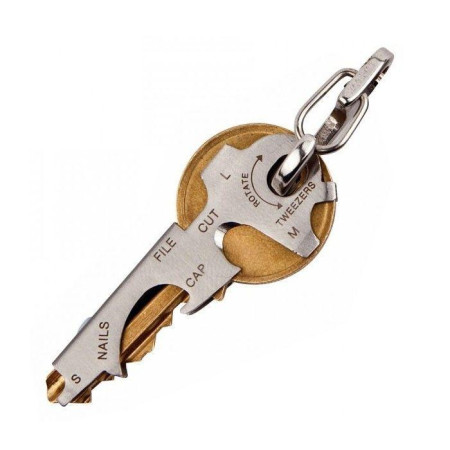 KeyTool Porte Clés Outils Multifonction KeyTool avec Décapsuleur Tournevis et autres 