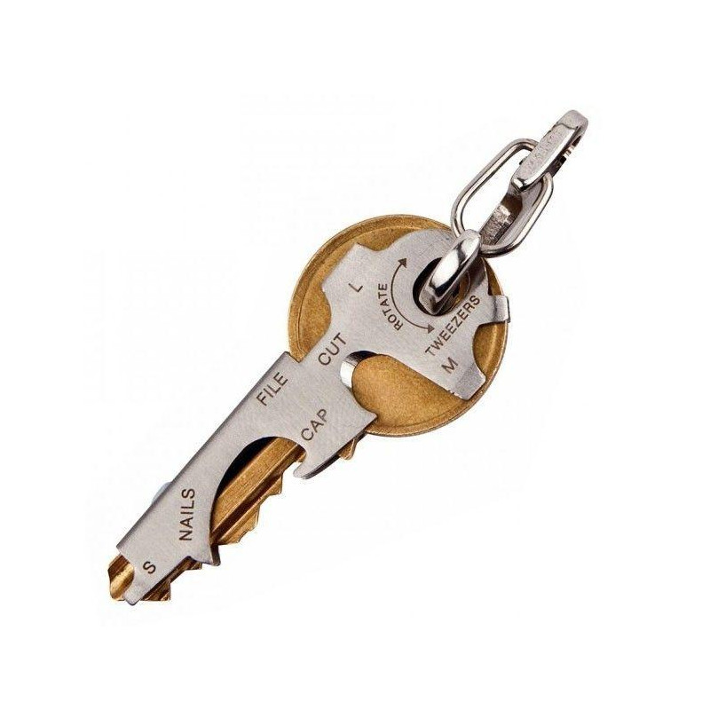 KeyTool Porte Clés Outils Multifonction KeyTool avec Décapsuleur Tournevis et autres 
