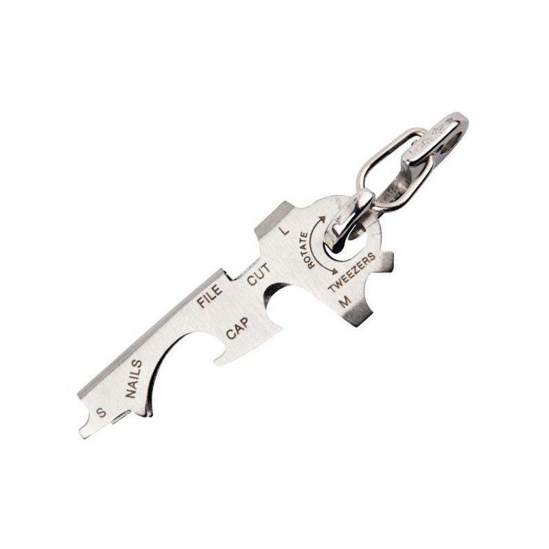 KeyTool Porte Clés Outils Multifonction KeyTool avec Décapsuleur Tournevis et autres 