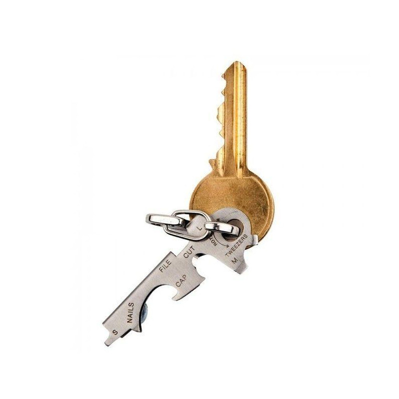 KeyTool Porte Clés Outils Multifonction KeyTool avec Décapsuleur Tournevis et autres 
