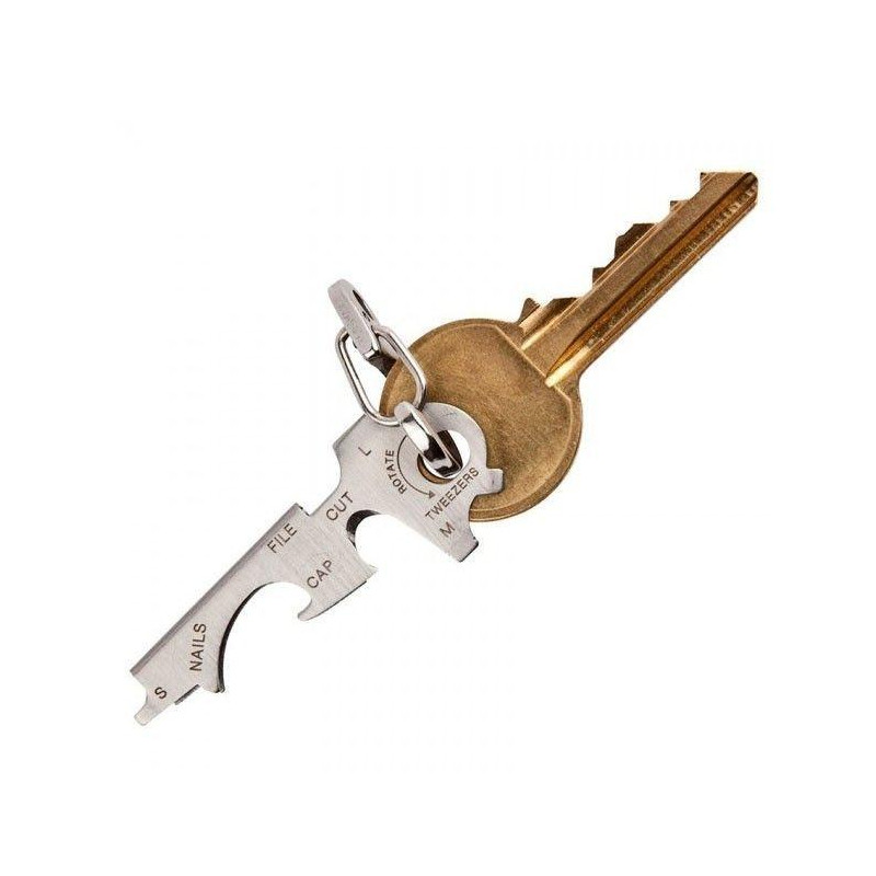 KeyTool Porte Clés Outils Multifonction KeyTool avec Décapsuleur Tournevis et autres 